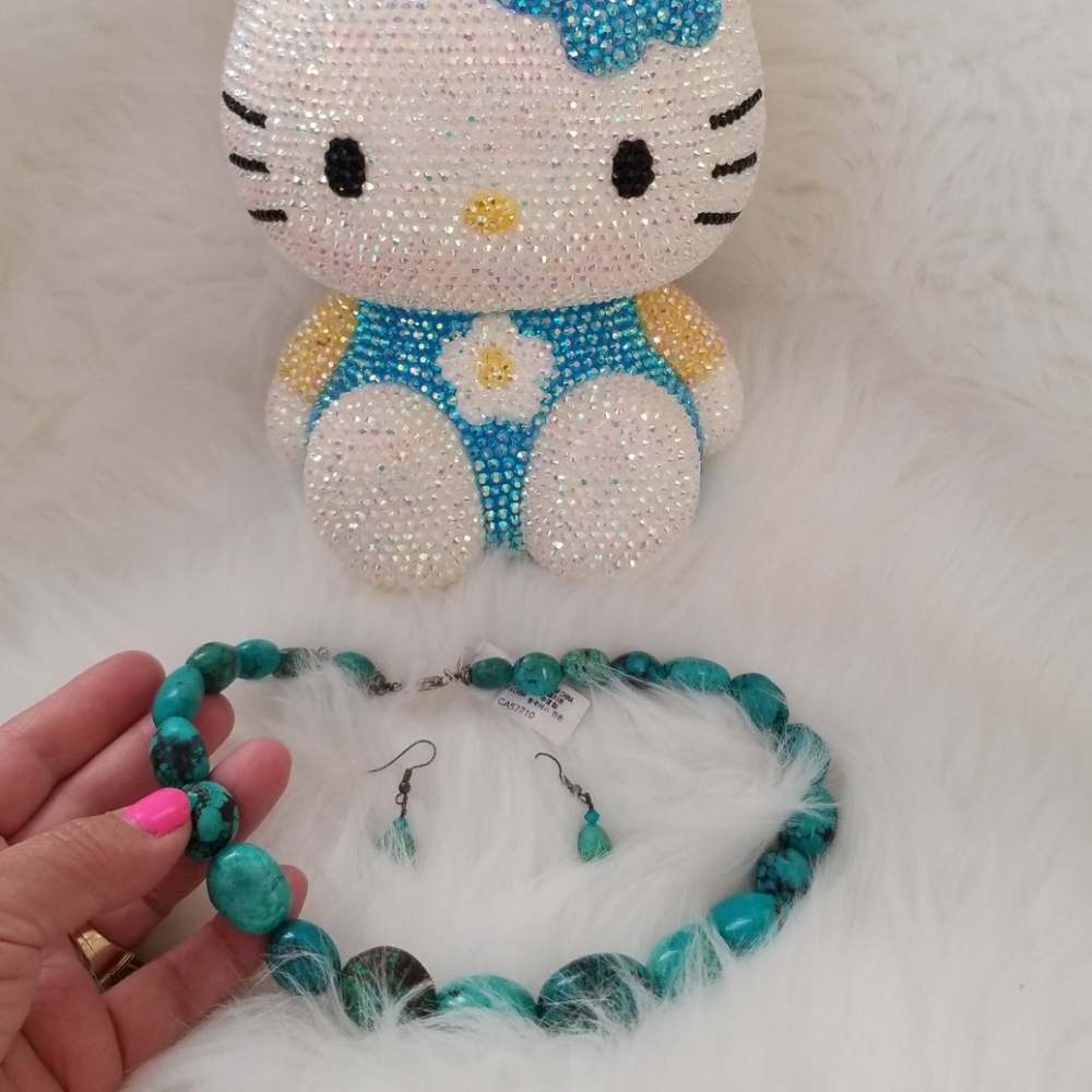 Turquoise Necklace & Earrings